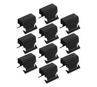 10pcs Wind Deflector Clips Black Metal Retaining Window Car