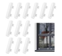 10Pcs Window Drainage Cover Weep Hole Covers Plastic Water Caps Sill Drainage Decorative Covers Window Drain Caps White ABS Bright UPVC Double Glazing Caps Replacements for Windows Accessories