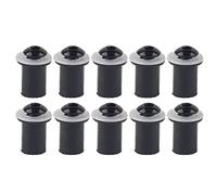 10pcs Windshield Screws M5 for Universal Motorcycles, Durable Aluminum & Rubber - Perfect for Custom Replacements