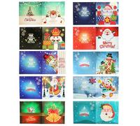 10Pcs Winter Theme DIY Diamond Painting Greeting Card Set with Envelopes 5D Unique Rhinestone Arts Card Rhinestone Diamonds Art Postcards for Adults Gifts Families Friends Partners