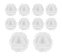10pcs Wire Cube Connectors Plastic Shelf White for Closet Organizer | Space-saving Parts, Multiple Slots, Flexible Assembly, Insert Groove Design, Shoe Rack inside Wardrobe