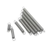 10Pcs Wire Dia 0.2/0.3/0.4/0.5mm 304 Stainless Steel Dual Hook Small Tension Spring Outer 3mm 4mm 6mm Length 15-60mm(20mm,0.5 x 4)