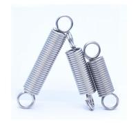 10Pcs Wire Dia 0.5mm Small Extension Spring With Double Hook 304 Stainless Tension Spring OD 3-4mm*Length 15-60mm(0.5x3x50mm)