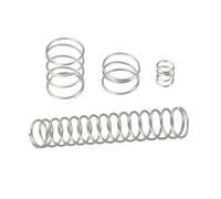 10pcs Wire Diameter 0.3mm Stainless Steel Compression Buffer Springs, Outer Diameter 3.5mm, Length 15mm(5-50mm), 0.3x3.5x15mm(10pcs)