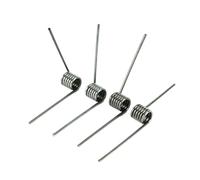 10Pcs Wire Diameter 0.5mm Number of Turns 1/2/3/4/5, Left Rotation Reset V-Type Spring, Left Torsion Spring 304SUS,10Pcs,0.5mmx7mmx1Lap(90Angle)
