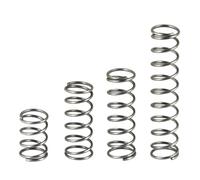 10Pcs Wire Diameter 0.5mm Spring Steel Compression Spring Outside Dia 3/4/5/6/7mm Length 5-45mm(30mm-10pcs,5mm-0.5mm)