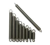 10Pcs Wire Diameter 1.8mm Spring Steel S Hook Cylindroid Pullback Extension Springs Tension Coil(45mm,11mm-1.8mm (10Pcs))