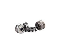 10PCS Wire guide track V-groove Miniature bearing V623 V624ZZ U623ZZ U624ZZ U604ZZ U groove V over line pulley IDGTTLDF(U624ZZ 4x13x7mm)