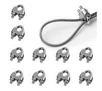 10pcs wire rope cable clip clamps m3,steel u bolt saddle fastener,wire rope grips,wire tensioner,cable clamp for wire rope,rigging fasteners,tension wire rope clamps,bolt cable clamp,wire tensioner