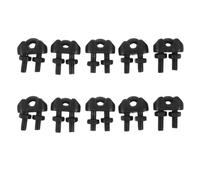10pcs Wire Rope Clip U Bolt Clamp 304 Stainless Steel M4 Black | Single Buckle Lock, Polished Burr Free Finish, Quick Assembly for Steel Wire Cable and Outdoor Railing Tensioning
