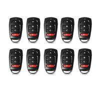 10PCS Wireless 433mhz Remote Control Copy Learning Fix Rolling Code 433 Mhz Key Remote Opener Black