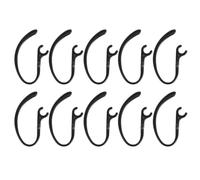 10pcs Wireless Earbud Ear Hooks Black 360 Degree Adjustable Silicone | Soft Anti Slip Fit for Running and Vigorous Exercise, Secure Hold for Earbuds, Replacement Clip Style