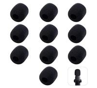 10Pcs Wireless Furry Windscreen & Foam Cover Set, Wind Muff Foam Mic Cover for Lavalier Microphone to Reduce Plosive and Better Highlight the Vocals, Washable and Windproof Wind Screen