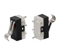 10pcs With Curved Handle Length 11.5mm 3-pin Vertical Direct Plug Small Micr o Switch Mouse Switch MS-006A Stroke
