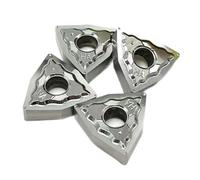 10Pcs WNMG080402 WNMG080404 WNMG080408 HA H01 Carbide Inserts External Turning CNC Lathe Tool(WNMG080408-HA H01)