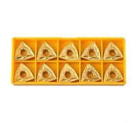 10pcs WNMG080408 Carbide Turning Inserts for MWLNR Lathe Tool Holders 16mm x 16mm x 4mm Thick Insert Blades for CNC Machining and Metal Working Operations