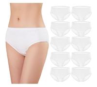 10pcs Women Disposable Underpants Cotton Maternity Knickers Underwear Soft High Elastic for Travel Hotel Spa After Birth Hospital Maternity Pregnancy - Individually Packed