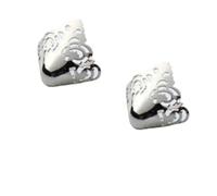 10pcs Women's High Heel Shoe Caps Metal Toe Maintenance Anti Kick Decorative Leather Shoes Point Protector For Party(Color13)