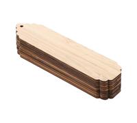 10pcs Wood Blank Bookmarks for Students, Paintable Wooden Craft Tags