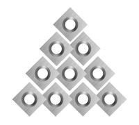 10Pcs Wood Carbide Inserts for Wood Lathe Turning Tool 11X11X2.0mm-30 Match Woodturning Tool Set