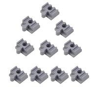 10Pcs Wood Train Track Adapter for Stem Kits Toy Building Set Building Games Gray