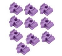 10Pcs Wood Train Track Adapter for Stem Kits Toy Building Set Building Games Violet