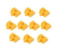 10Pcs Wood Train Track Adapter for Stem Kits Toy Building Set Building Games Yellow