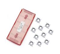 10pcs Wood Turning Chisels Carbide Wood Turning Tools, 18x18x1.95mm Tungsten Carbide Replacement Cutter Inserts Knives for Woodturning Lathe Tools