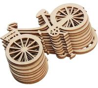 10Pcs Wooden Bicycle Bike Cutout Veneers Slices, DIY Crafting Ornament Theme, Holiday Decorations Holiday Decoration Sets Party, Decorations Table Party Decoration, Bike Decorations for Home