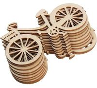 10Pcs Wooden Bicycle Bike Cutout Veneers Slices, DIY Crafting Ornament Theme, Holiday Decorations Holiday Decoration Sets Party, Decorations Table Party Decoration, Bike Decorations for Home