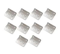 10PCS Wooden Box Hinge Tri-Fold Right Angle 4-Hole Hinge Hardware Home Improvement Spare Parts Cabinet Door Furniture Fitting