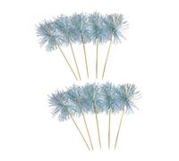 10Pcs Wooden Cake Top Decoration With Colorful Tinsel Embellishments For Birthday Wedding Anniversary Craft Project Wedding Cake Rainbows