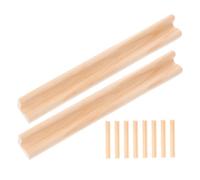 10Pcs Wooden Domino Racks Elegant Domino Tray Holders for Game Organization and Display Lightweight Wooden Bracket for Fun Family Activities and Craft Projects
