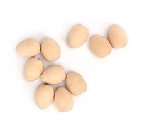 10PCS Wooden Easter Eggs, Unfinished Fake Chicken Eggs to Paint DIY Graffiti Easter Decorations for Crafts Home Decor and Encouraging Hens to Lay (M 3.5 x 4.5cm / 1.4 x 1.8in)