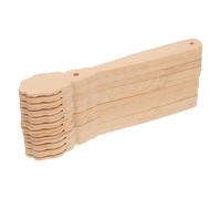 10pcs Wooden Hand Fan Sticks for DIY Circular Fans, Beige Wood Handle