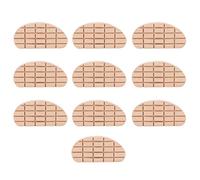 10Pcs Wooden Horse Hoof Pad Breathable Cow Hoof Triming Pads for Cows Horses with Unique and Strong Fit for Hoof Recovery and Promotion of Hoof Health