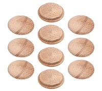 10Pcs Wooden Plugs 30mm/1.18", Wood Screw Cover, Round Wood Button Plugs Wooden Cap for Sealing Knot, Drill Holes