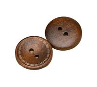 10Pcs Wooden Round Buttons 10mm-25mm, Color 3, 15 mm 10 Pcs