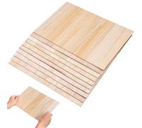 10pcs Wooden Taekwondo Training Boards for Reaction and Concentration Training, Khaki Martial Arts Breaking Planks Suitable for Performing Taekwondo Exercises