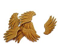 10pcs Wooden Wing Angel Cherub Craft Shape MDF Blank Embellishment Laser Cutout Decoration (7,5cm)