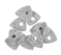 10Pcs Wool Felt Guitar Picks Durable Grey Plectrum for Bass Ukulele and Acoustic Guitar Lightweight and Comfortable Grip Accessories