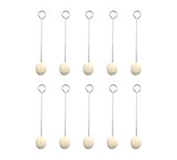 10Pcs Wools Brush Metal Handle Leather Accessories Wool Daubers Assisted Dyeing Tool Coloring