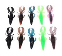10PCS Worm Fishing Seduction Soft Fishing Lures Fishing Baits Lures Capparier Fishing Worm Lures
