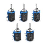 10Pcs WXD3-12-1W 100-47K Ohm Wire Wound Precision Potentiometers Multi Turn Wirewound Rotary Black Adjustable Variable Resistors Electromechanical components (Size : 10K Ohm)