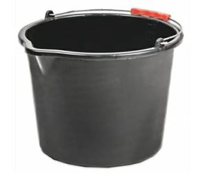 10pcs X 16L Black Bucket - versatile and durable container suitable for a wide range of household, gardening, and industrial applications.