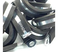 10pcs x 29mm Rubber Lined Cable P-Clips Steel Hose P Clamps