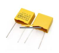 10pcs X2 capacitor 10mm 275VAC 275V 0.01UF 0.022UF 0.033UF 0.047UF 0.1UF 0.15UF 0.22UF 0.33UF 0.47UF Polypropylene film AUOQKQUT(X2 275VAC 0.1UF)