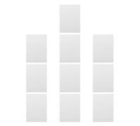 10pcs X5.9 Sublimation Aluminum Photo Sign Blanks for DIY Printing | Anodized White Alloy Sheet, Smooth Fade Resistant Finish, Vivid Transfer Results, Easy Hanging
