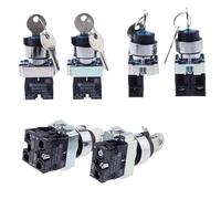 10pcs XB2-BG21 XB2-BG33 XB2-BG53 key control knob switch 1NO /2NO 2/3 position self locking/self reset selector Knob switch 22mm(XB2-BG53)