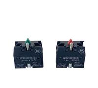 10pcs XB2 Series Accessory 10A Silver/Brass Block Push Button Switch ZB2BE102C (NC) ZB2-BE101C (NO) IDGTTLDF(NO NC Each 5pcs,Brass Contact)